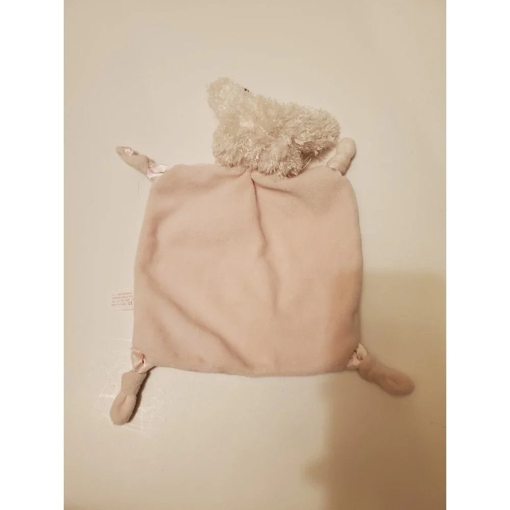 Bearington Pink Baby Bunny Rabbit Wee Cottontail Security Blanket Lovey‎ New